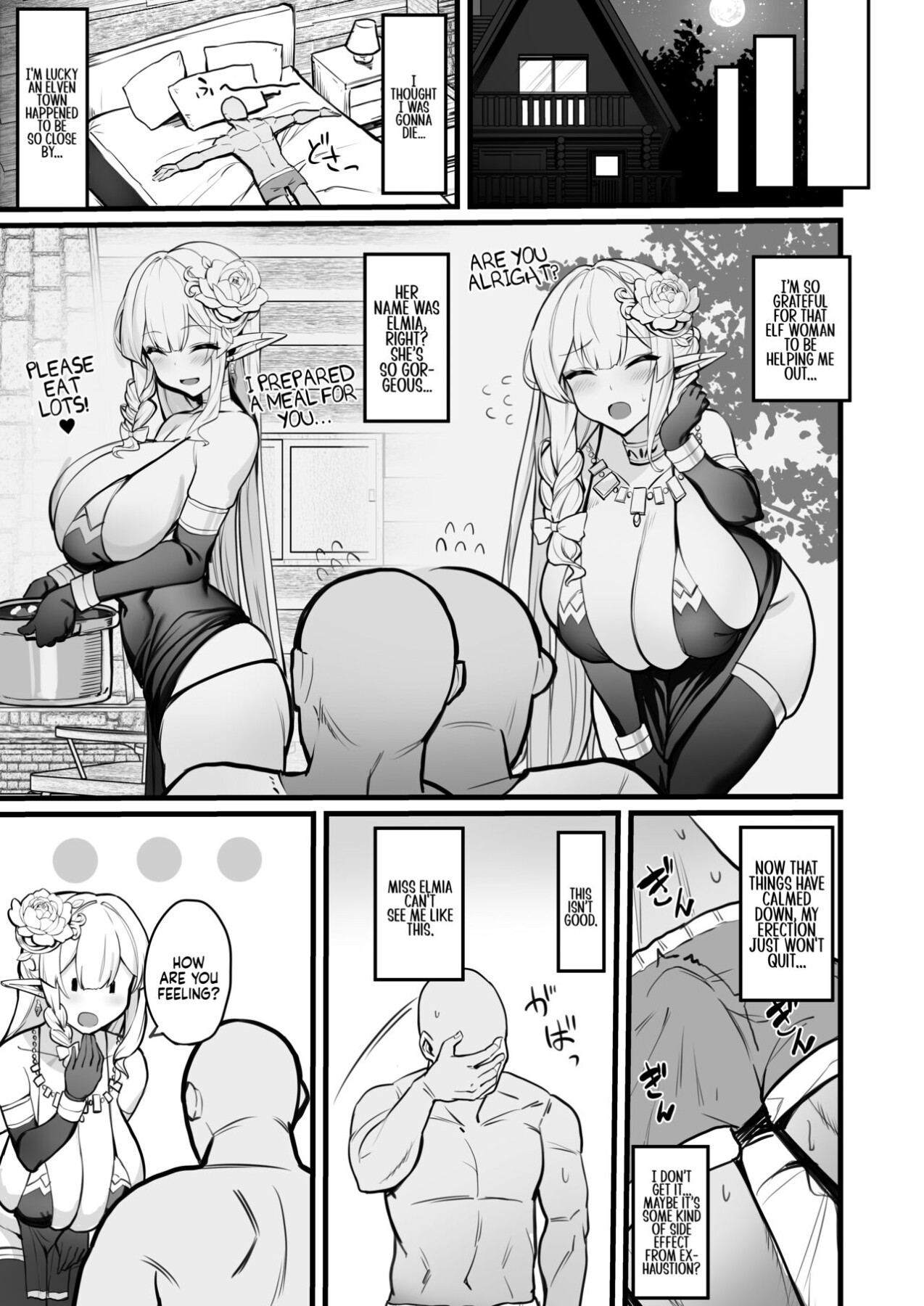 Hentai Manga Comic-A Manga About an Elf Housewife-Read-6